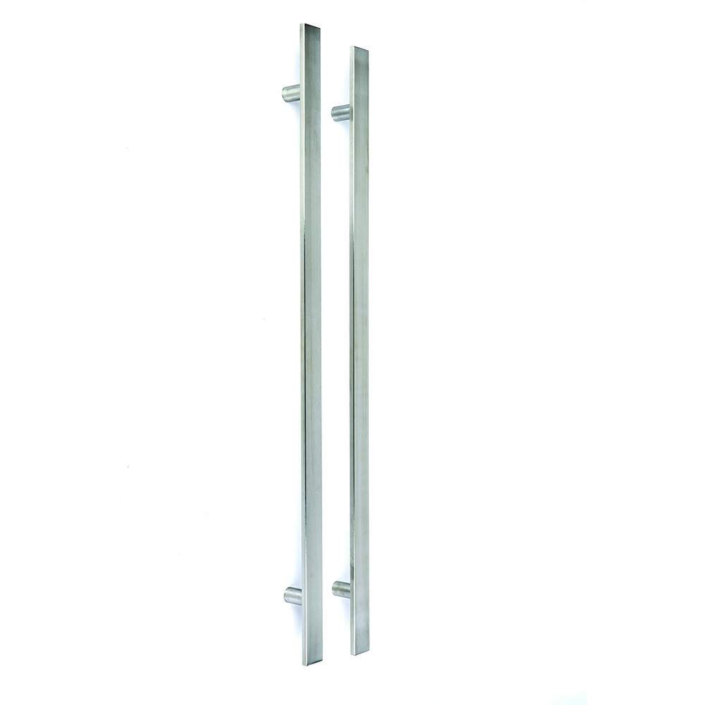 LPD External Ironmongery Square Pull Handle Front Door Set - 1400mm Chrome LPD Doors HARDEAPH1400SQ | Compare The Build