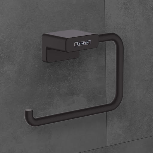 hansgrohe AddStoris Toilet Roll Holder Matt Black - 41771670 Price Comparisons | Compare The Build