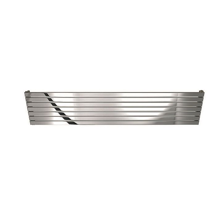 DQ Delta Horizontal Designer Radiator, Polished, 230mm x 2000mm | Compare The Build