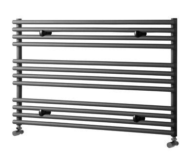 Heating Style Iridio Horizontal Designer Radiator, Anthracite Chrome Effect (W)1000mm (H)600mm | Compare The Build