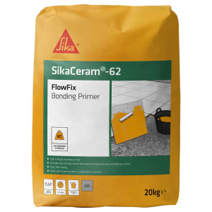 Sika SikaCeram 62 FlowFix Paving Bonding Primer, in Grey, Porcelain, Size: 20kg | Compare The Build