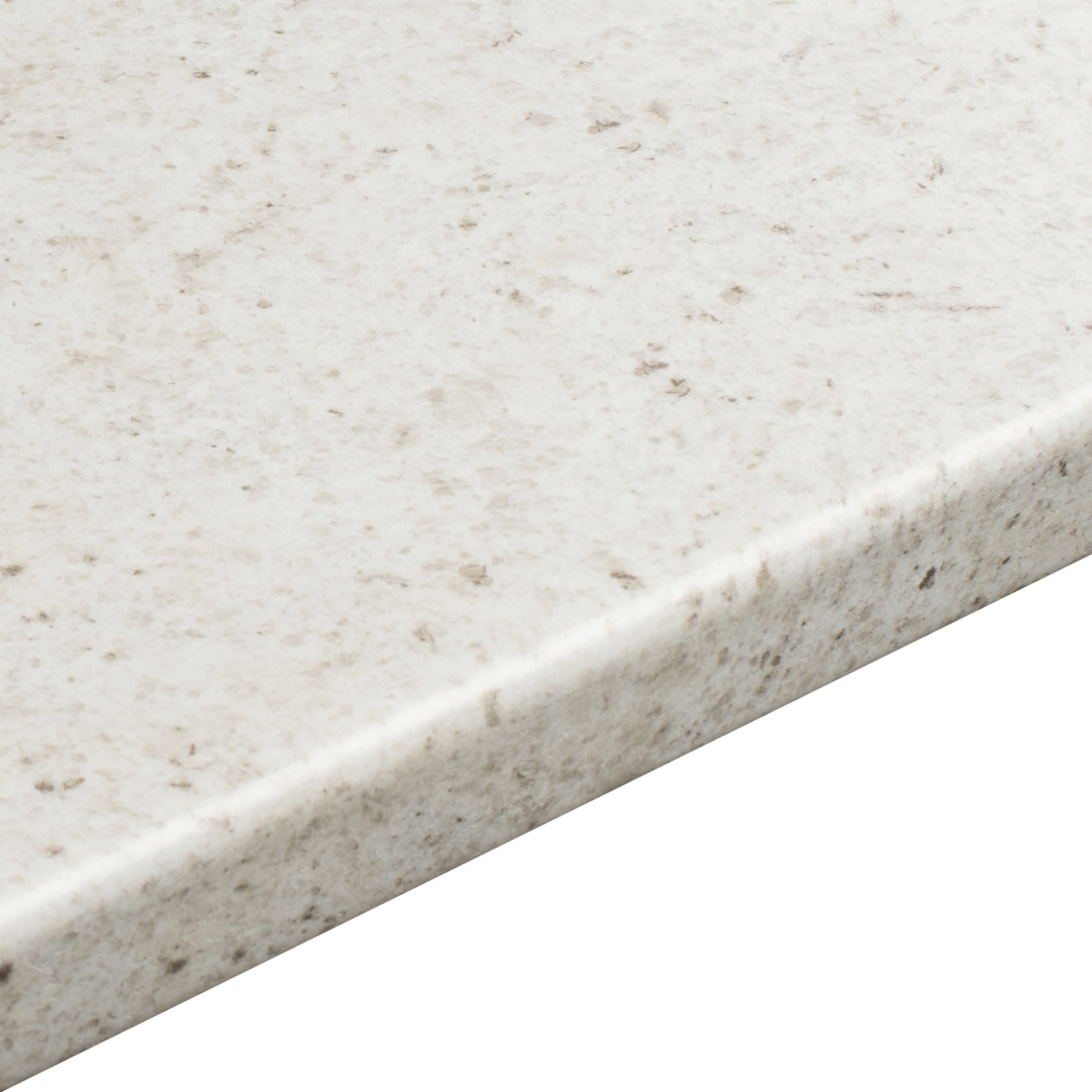 38mm Cashmere White Laminate Round Edge Kitchen Breakfast Bar Worktop, (L)2000mm Price Comparisons | Compare The Build