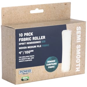 Pioneer Eco Fabric Mini Paint Roller Sleeve - 4in - Pack of 10 Price Comparisons | Compare The Build