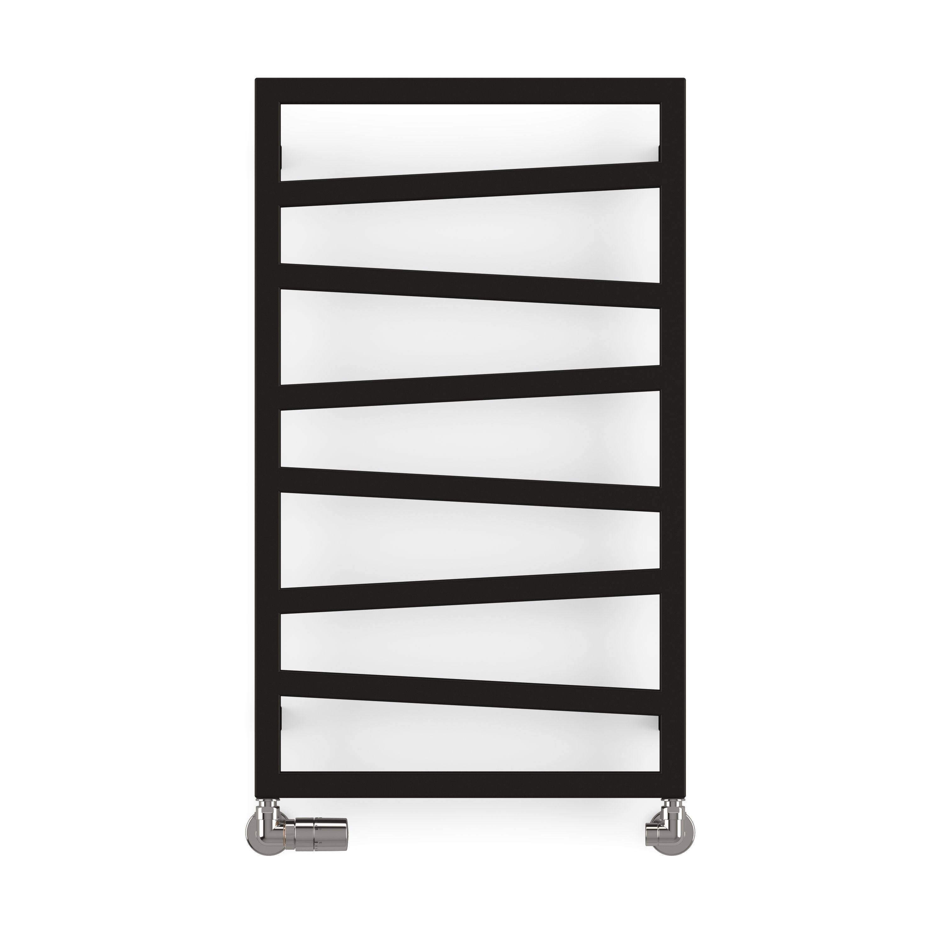 Terma Zig-Zag Black Flat Towel Warmer (W)500mm X (H)835mm | Compare The Build