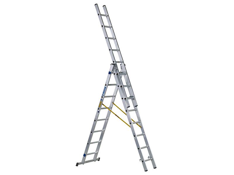 Zarges ZAR44838 D-Rung Combination Ladder 3-Part 3 x 8 Rungs | Compare The Build