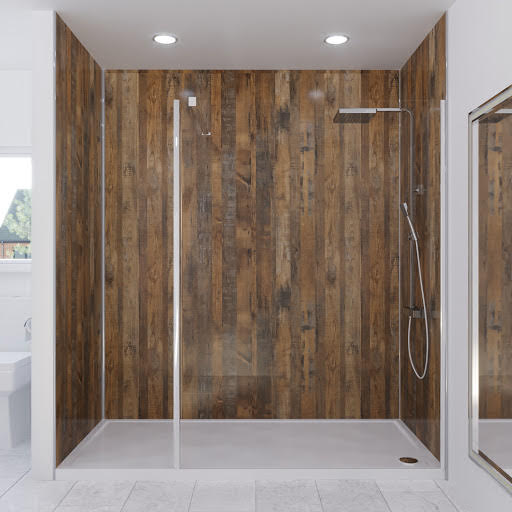 Multipanel Linda Barker Salvaged Plank Elm 900mm, 1200mm & 900mm Sides - Solution for Alcove Installations (3 walls) Price Comparisons | Compare The Build