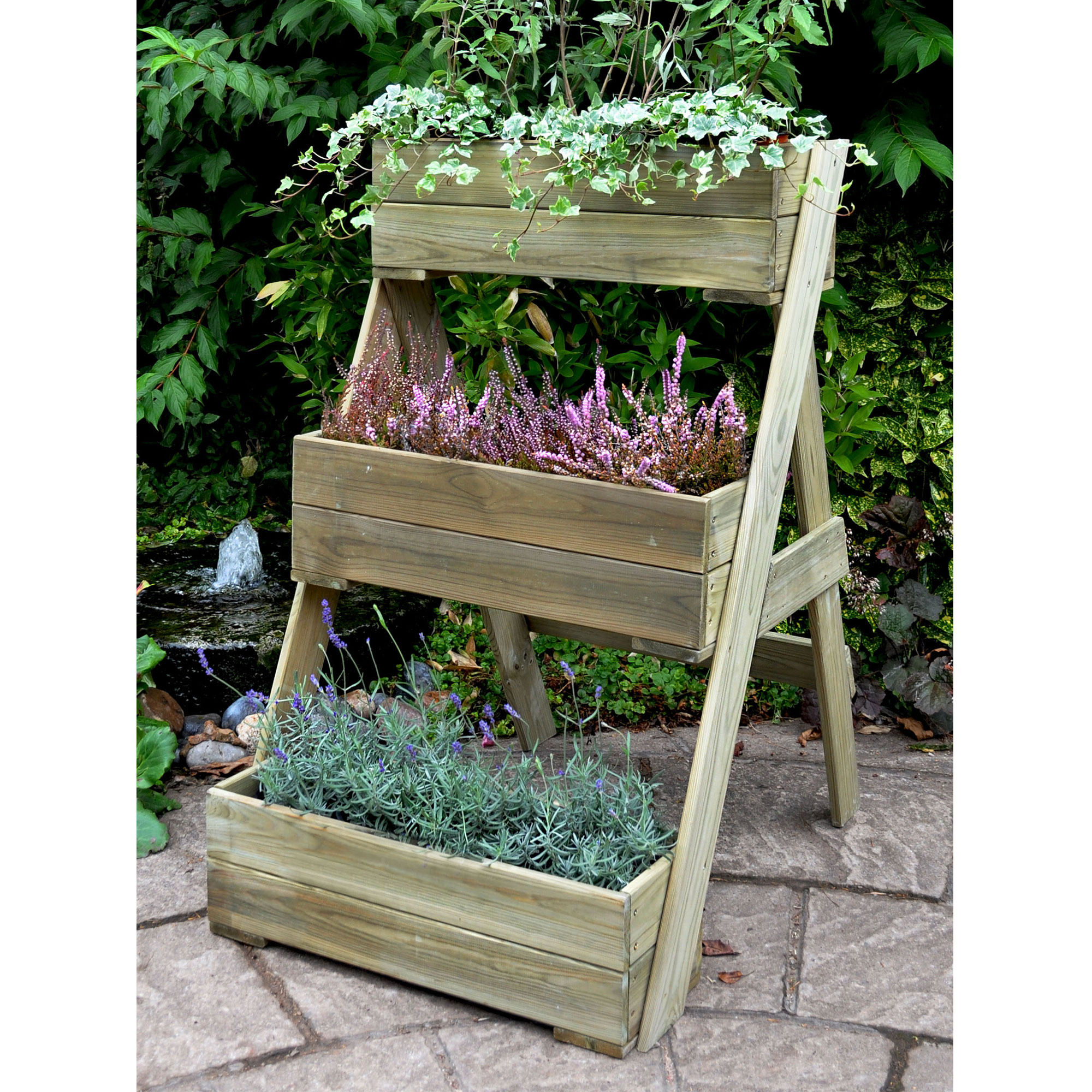 Forest Compact Cascade Wooden Garden Planter 2'x3' (0.6x0.9m) Price Comparisons | Compare The Build