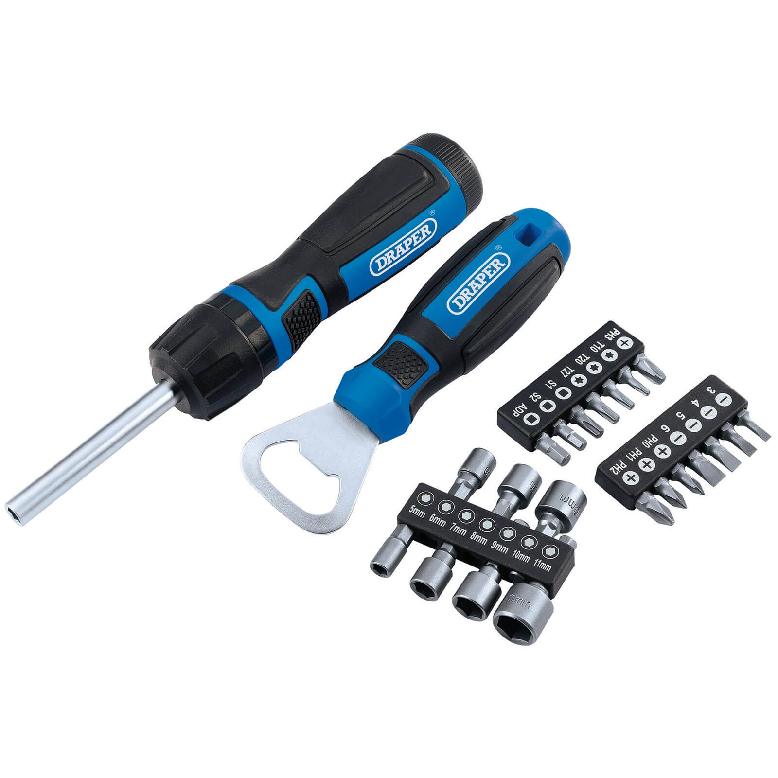 Draper 23 Piece Ratchet Screwdriver Set and Bottle Opener Price Comparisons | Compare The Build