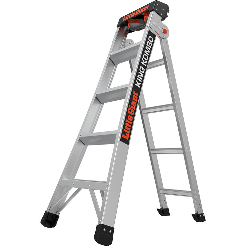 Little Giant King Kombo Professional Aluminium Combination Ladder 5 Tread Price Comparisons | Compare The Build