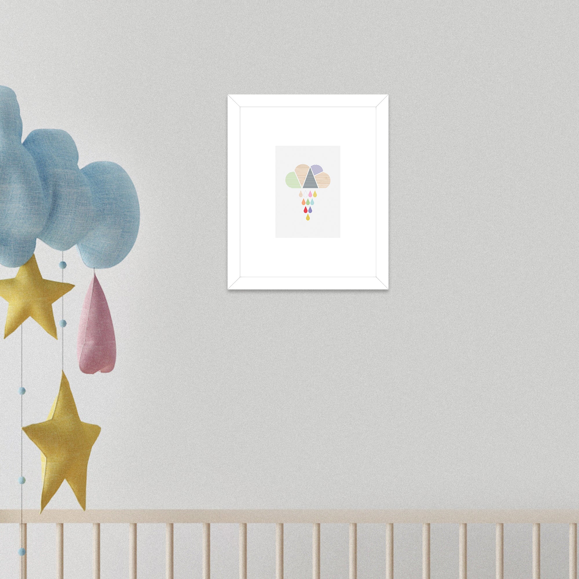 The Art Group Cloud Framed Print MultiColoured Price Comparisons | Compare The Build