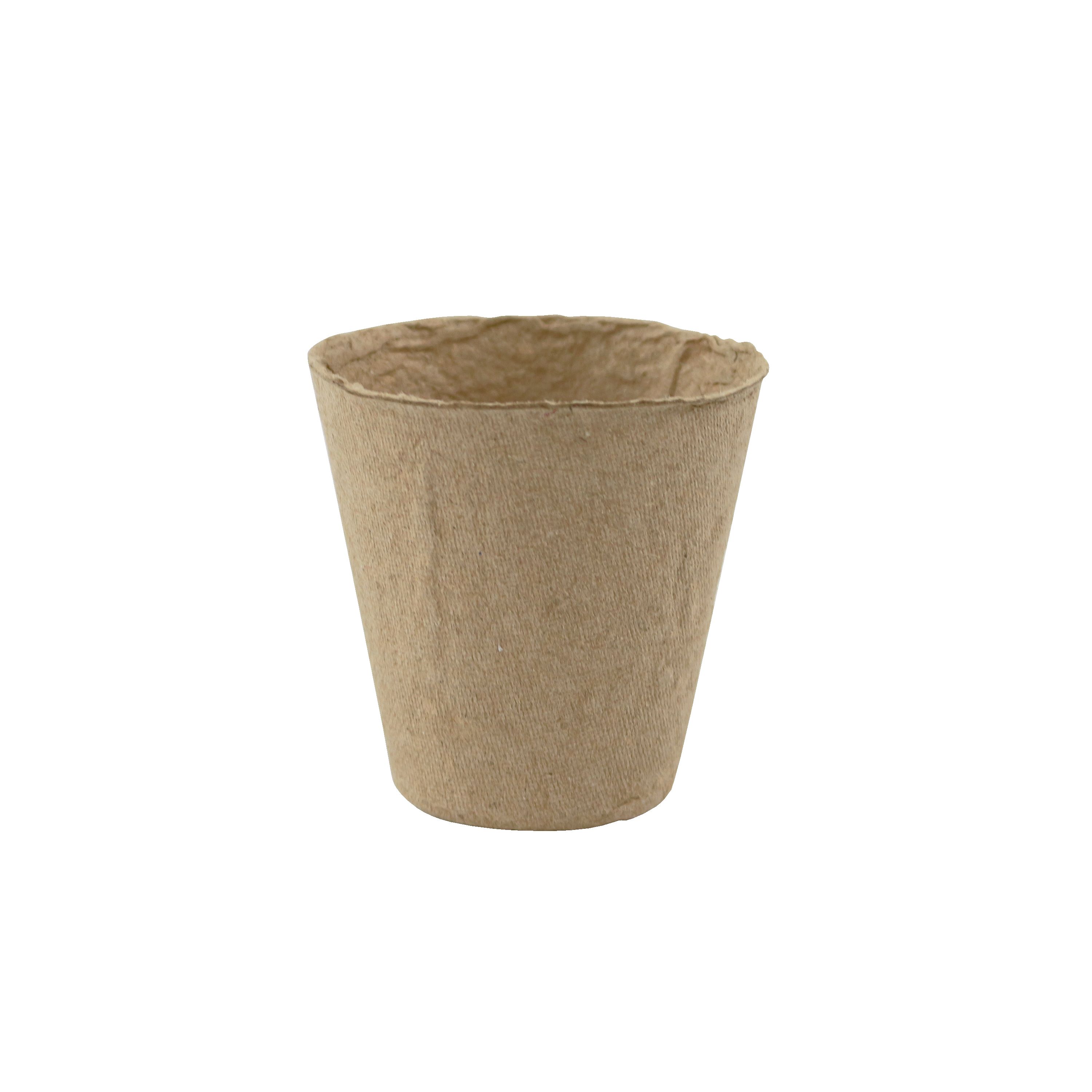 Verve Natural Paper Pulp Circular Plant Pot (Dia)6Cm, Pack Of 48 Price Comparisons | Compare The Build