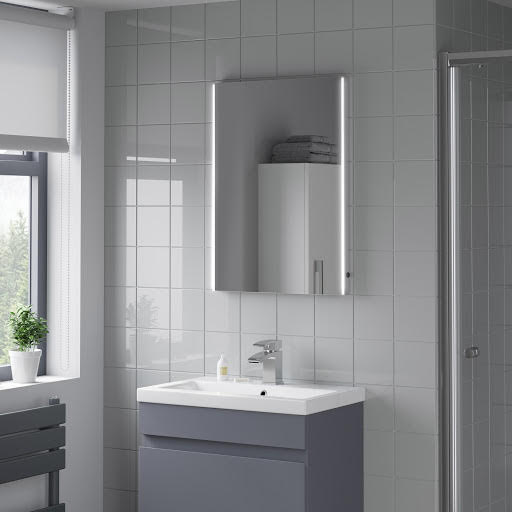 Artis Umbra LED Bathroom Mirror with Demister Pad 700 x 500mm - Mains Power Price Comparisons | Compare The Build