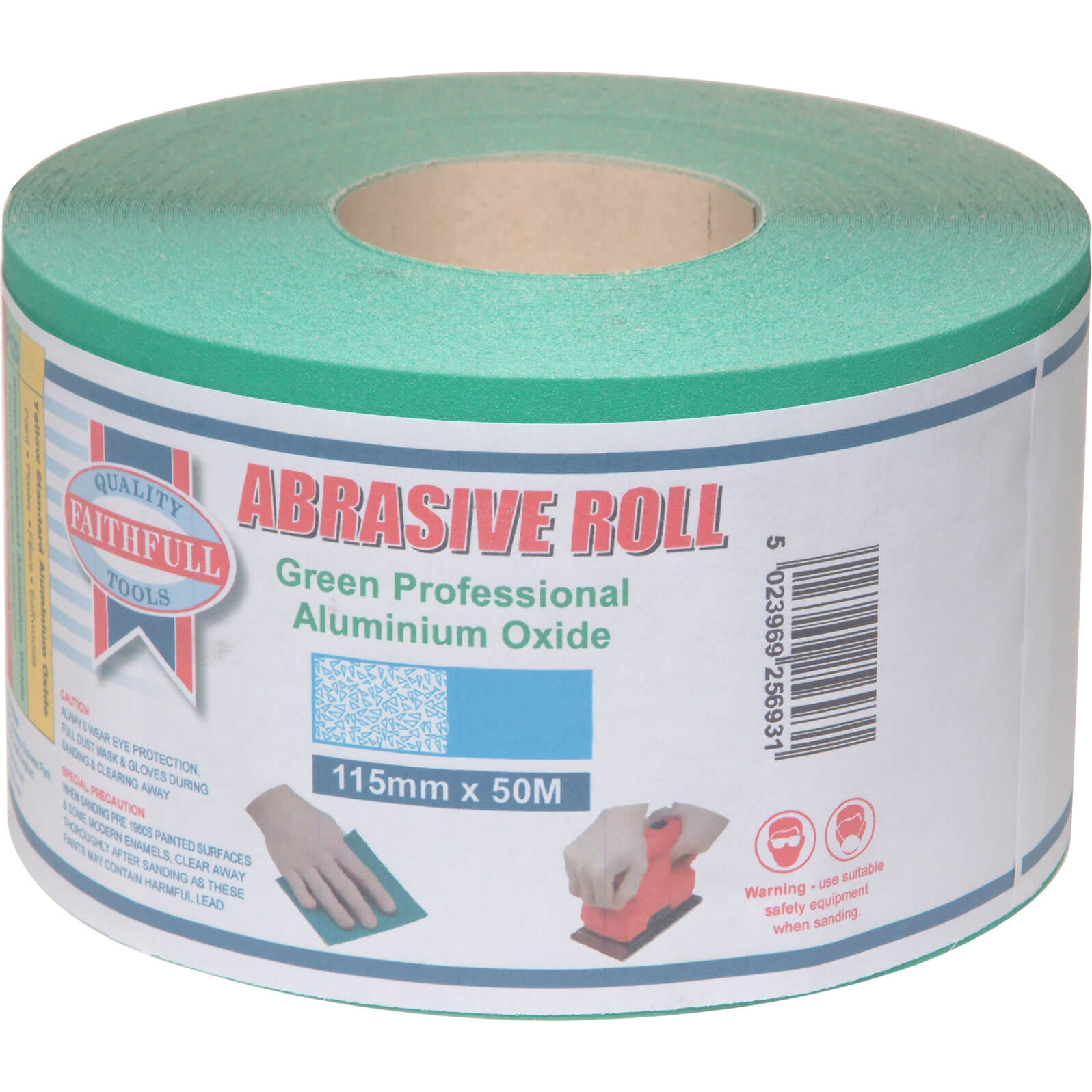 Faithfull Green Aluminium Oxide Sanding Roll 115mm 50m 80g Price Comparisons | Compare The Build