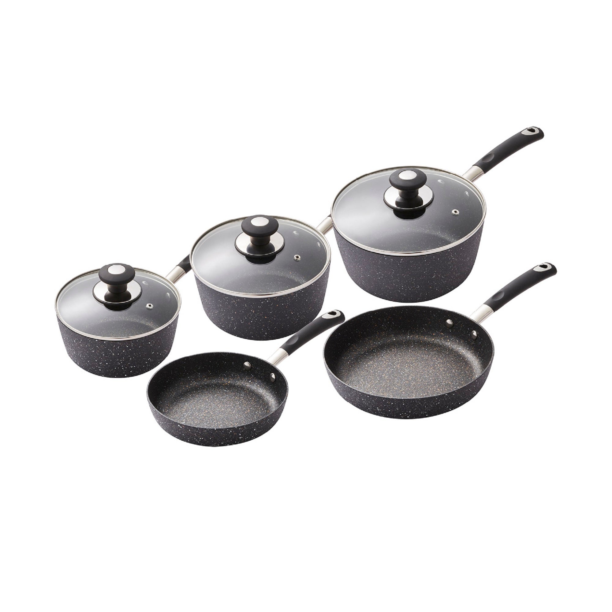 Tower Precision Non-Stick 5 Piece Pan Set Black Price Comparisons | Compare The Build