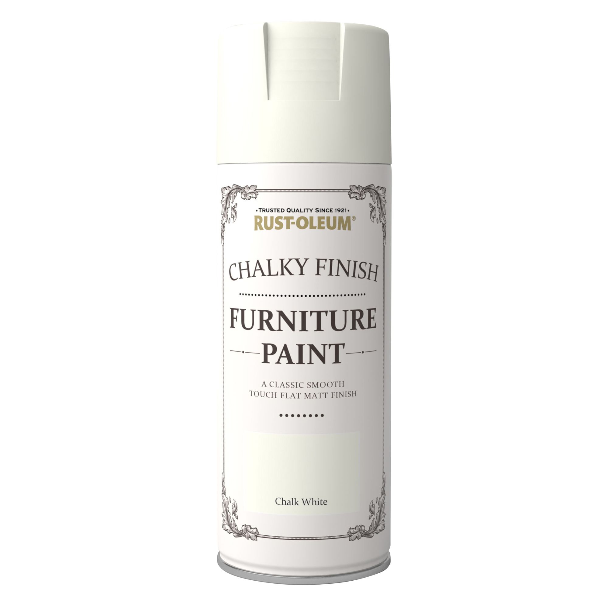 Rust-Oleum Chalk white Flat matt Furniture paint, 400ml Price Comparisons | Compare The Build