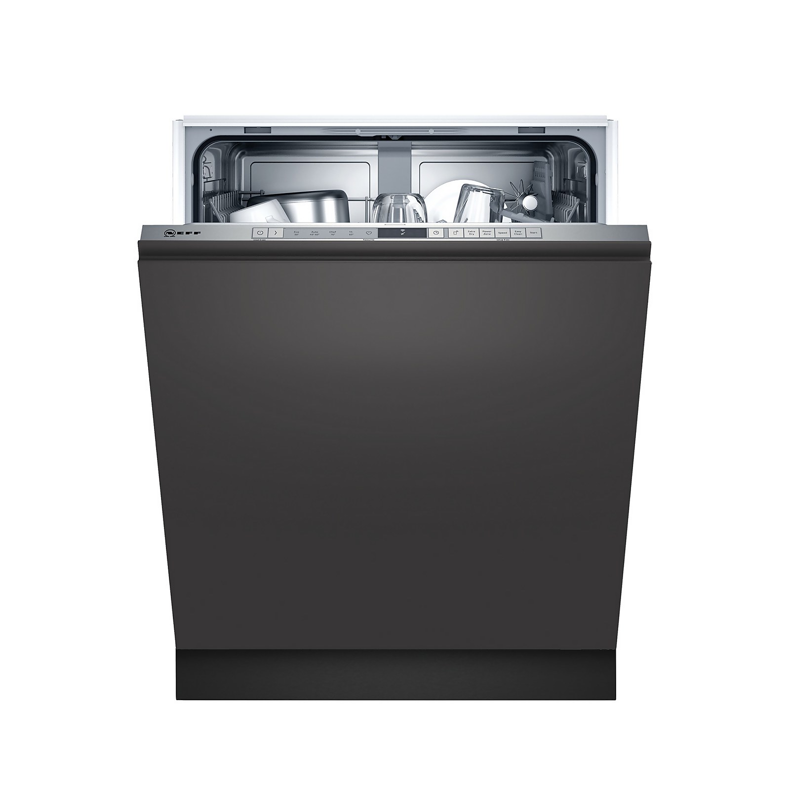 NEFF N30 S153ITX02G Fully Integrated Full Size Dishwasher - Stainless Steel Control Panel | Compare The Build