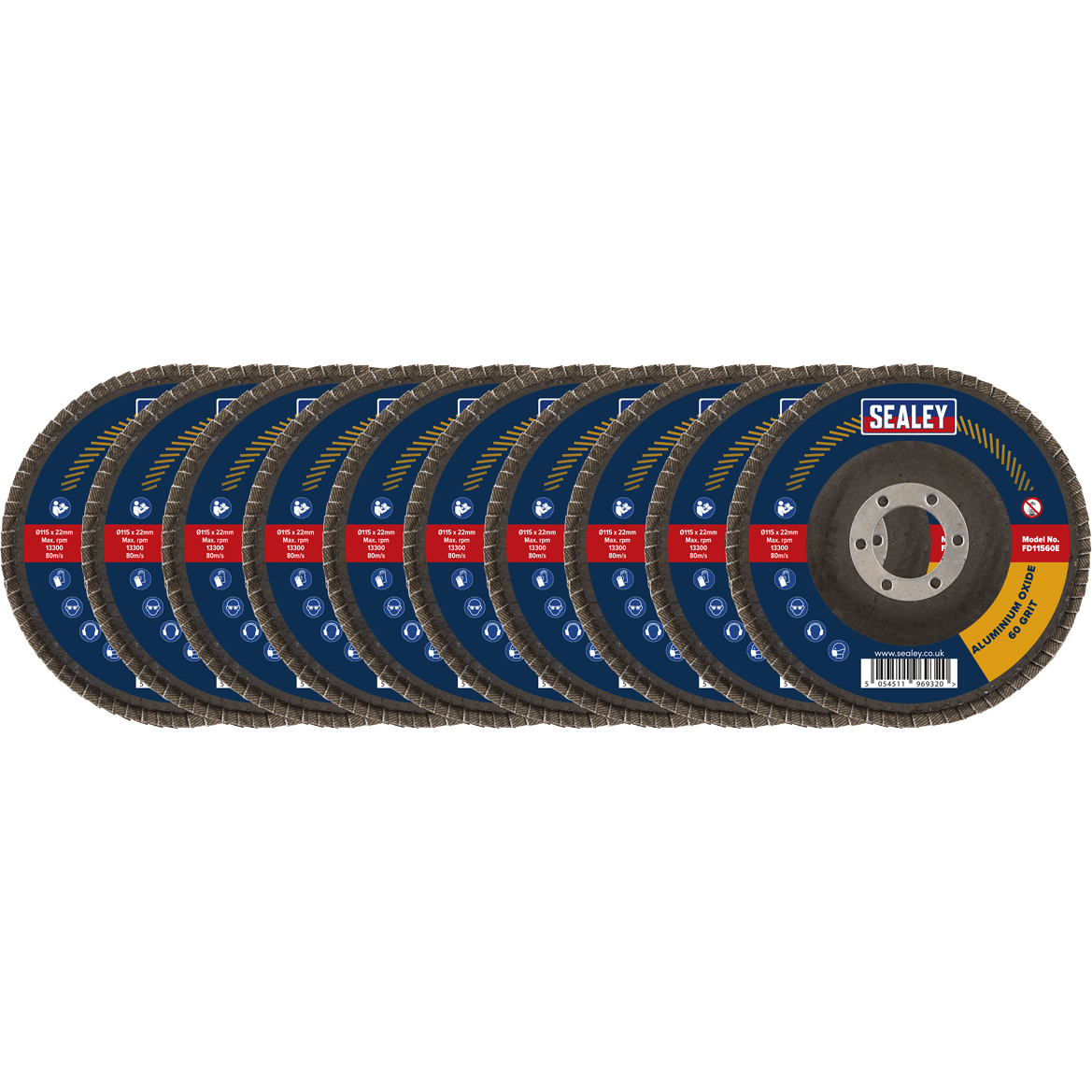 Sealey Aluminium Abrasive Flap Discs Pack of 10 115mm Assorted Price Comparisons | Compare The Build