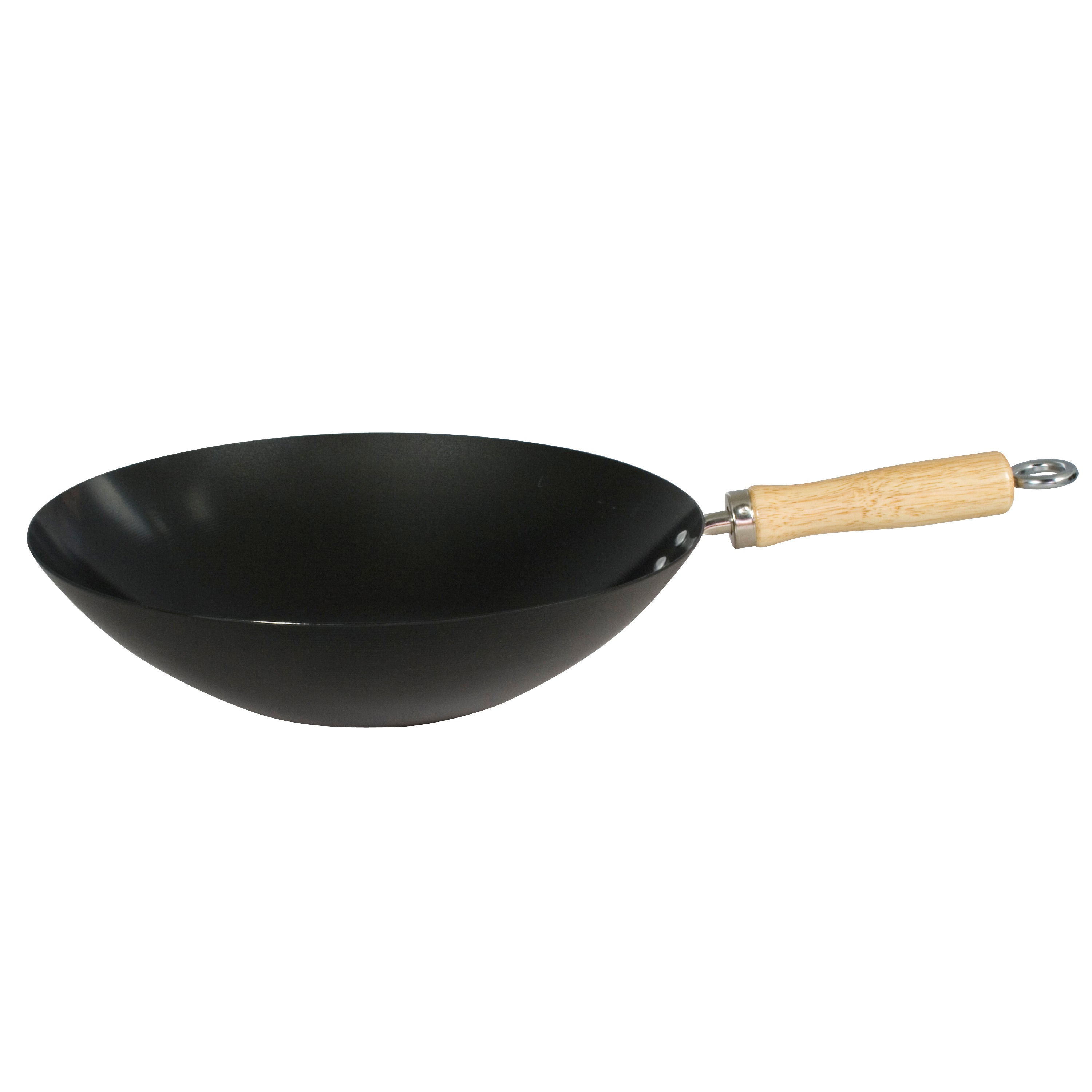 Dexam 27cm Standard Gauge Non Stick Carbon Steel Wok Black Price Comparisons | Compare The Build