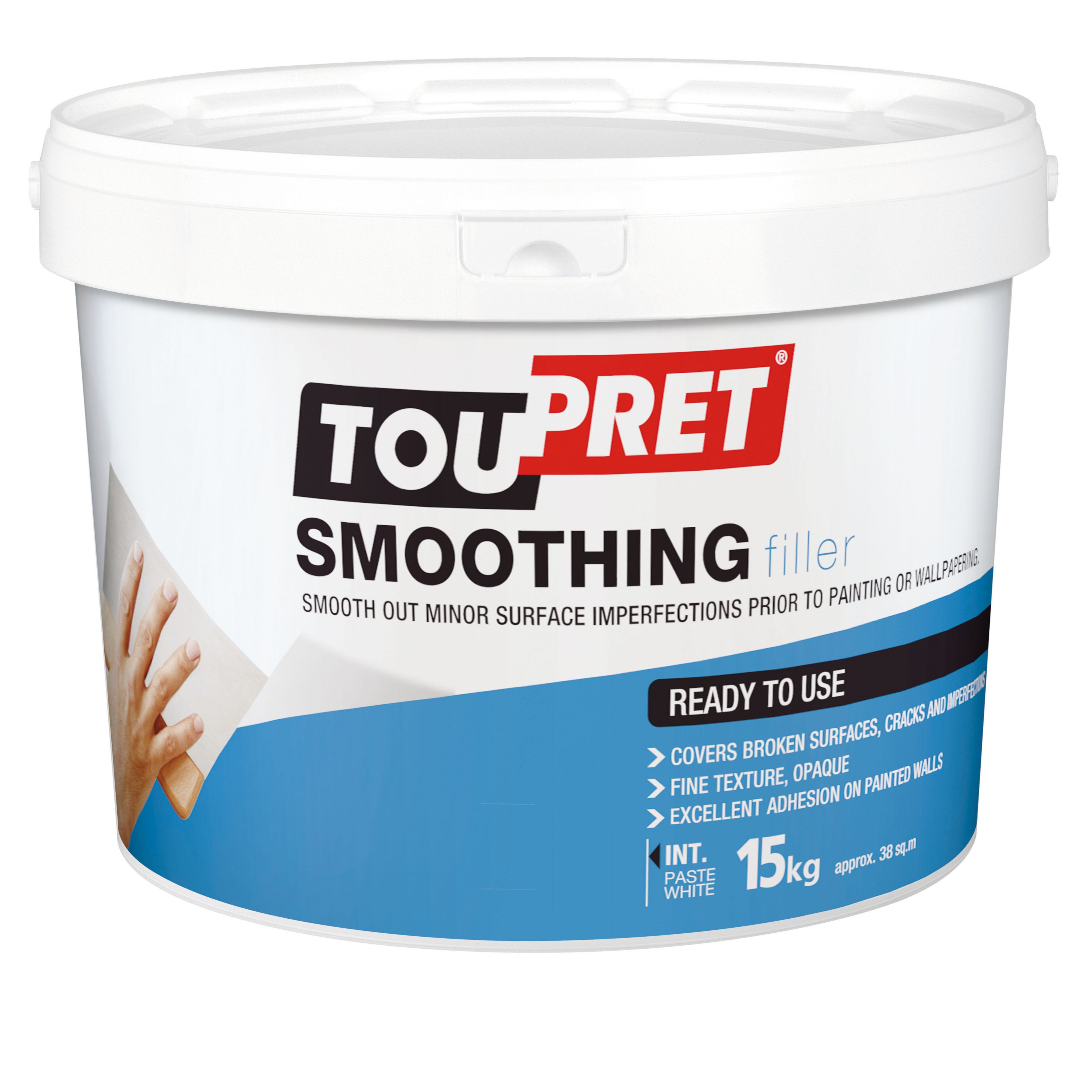 Toupret Fine Finish Ready Mixed Finishing Plaster, 15Kg Tub | Compare The Build