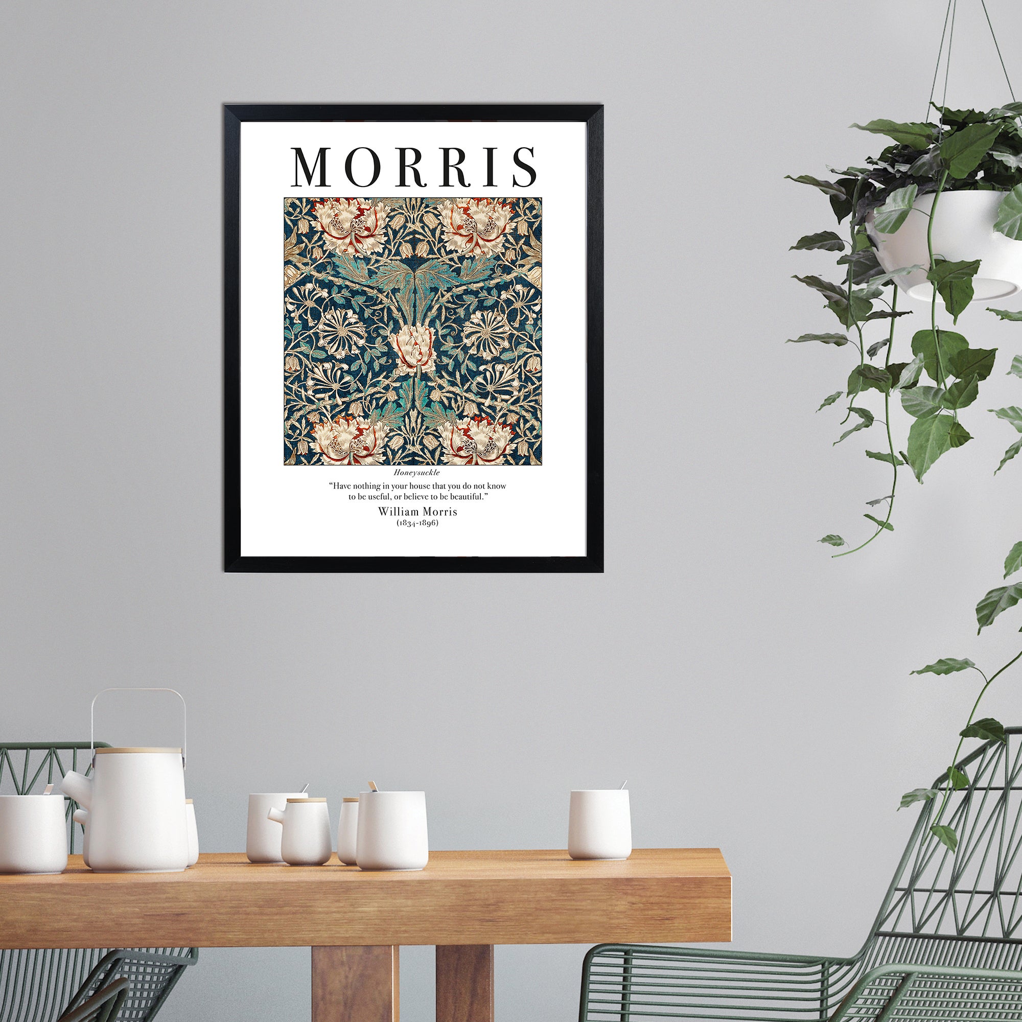 The Art Group Honeysuckle Framed Print by William Morris MultiColoured Price Comparisons | Compare The Build