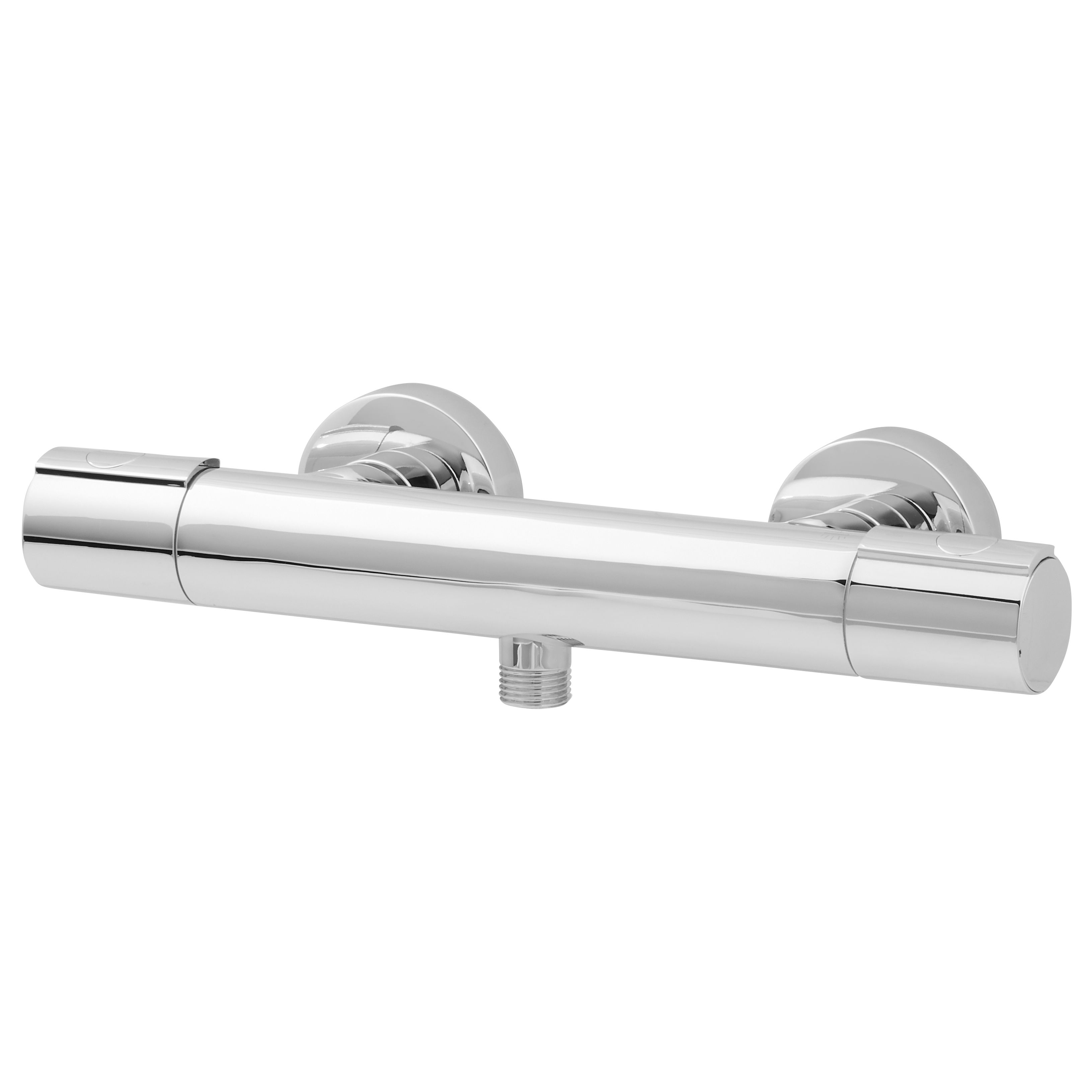 GoodHome Berrow Silver Wall Thermostatic Tap Price Comparisons | Compare The Build