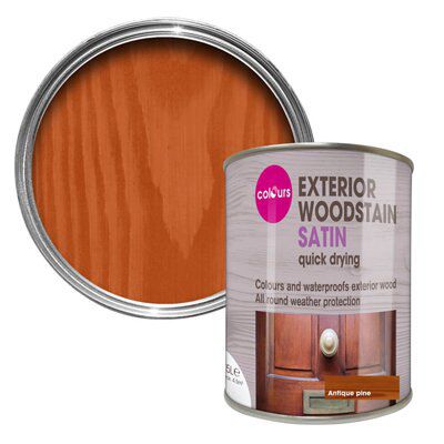 Colours Antique Pine Satin Wood Stain, 750Ml | Compare The Build