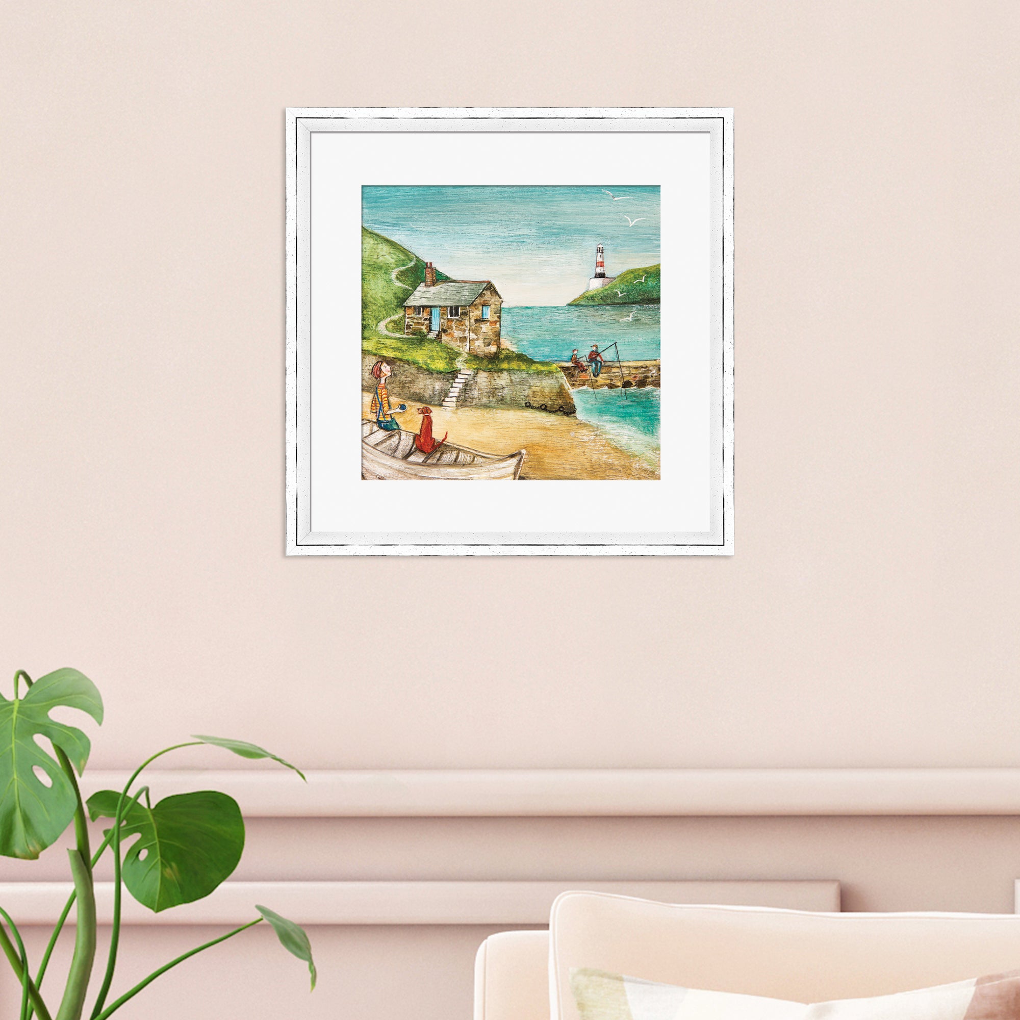 The Art Group Harbour Beacon Framed Print MultiColoured Price Comparisons | Compare The Build