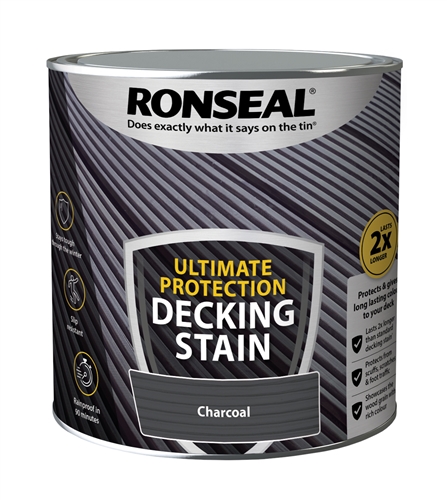 Ronseal Ultimate Charcoal Matt Decking Wood Stain, 2.5L Price Comparisons | Compare The Build