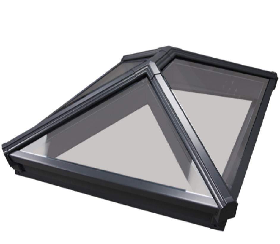 Korniche Black Aluminium Roof Lantern 2500mm x 1500mm Neutral Glazing Glass 2500-1500-10000-BB-N Price Comparisons | Compare The Build