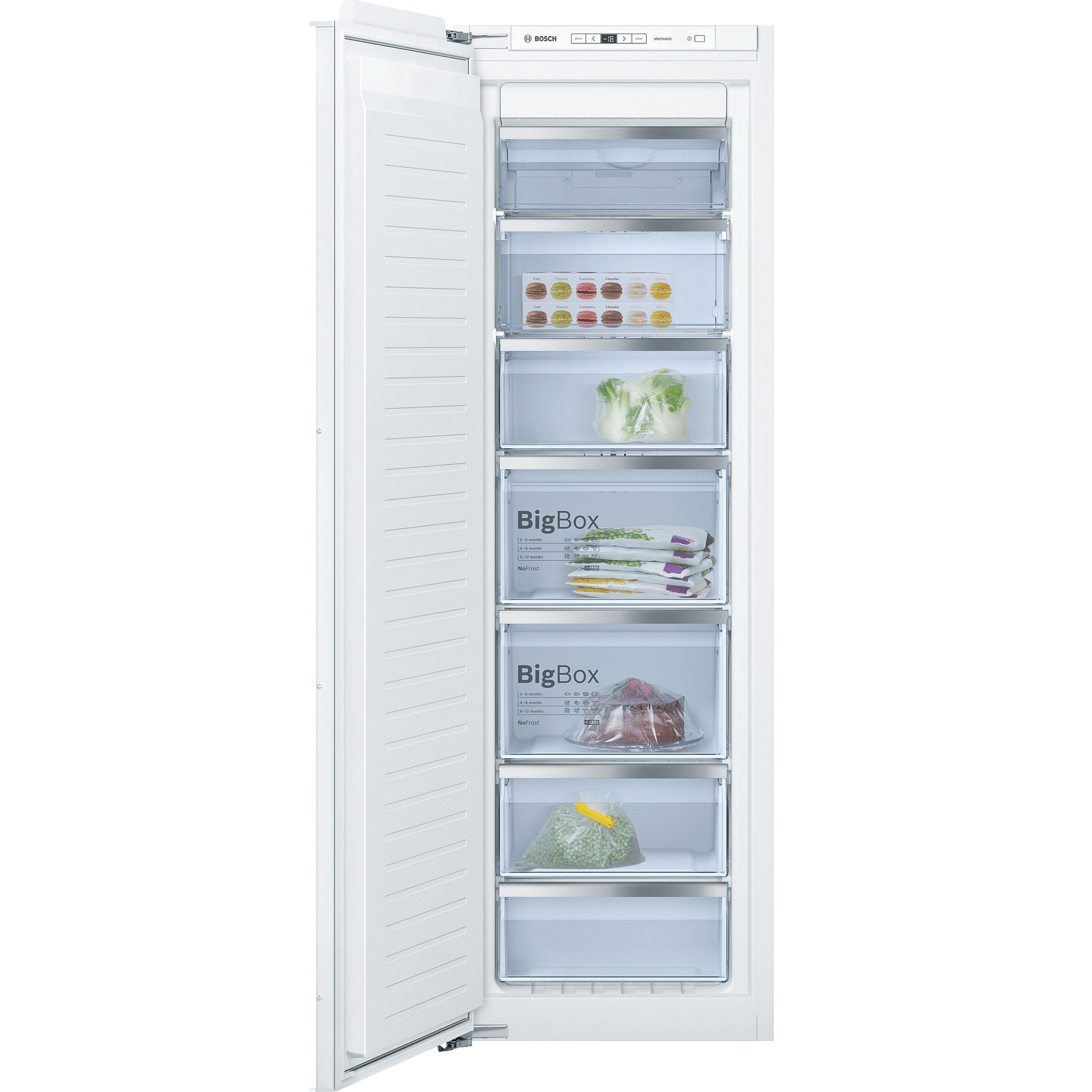 Bosch Gin81Ae30G White Integrated Freezer | Compare The Build