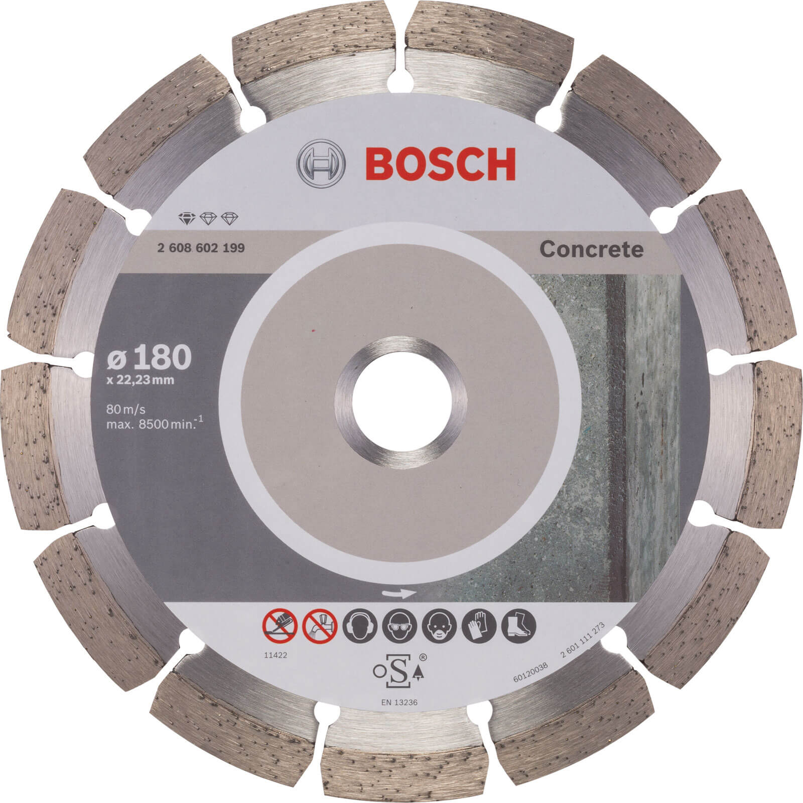 Bosch Standard Concrete Diamond Cutting Disc 180mm Price Comparisons | Compare The Build