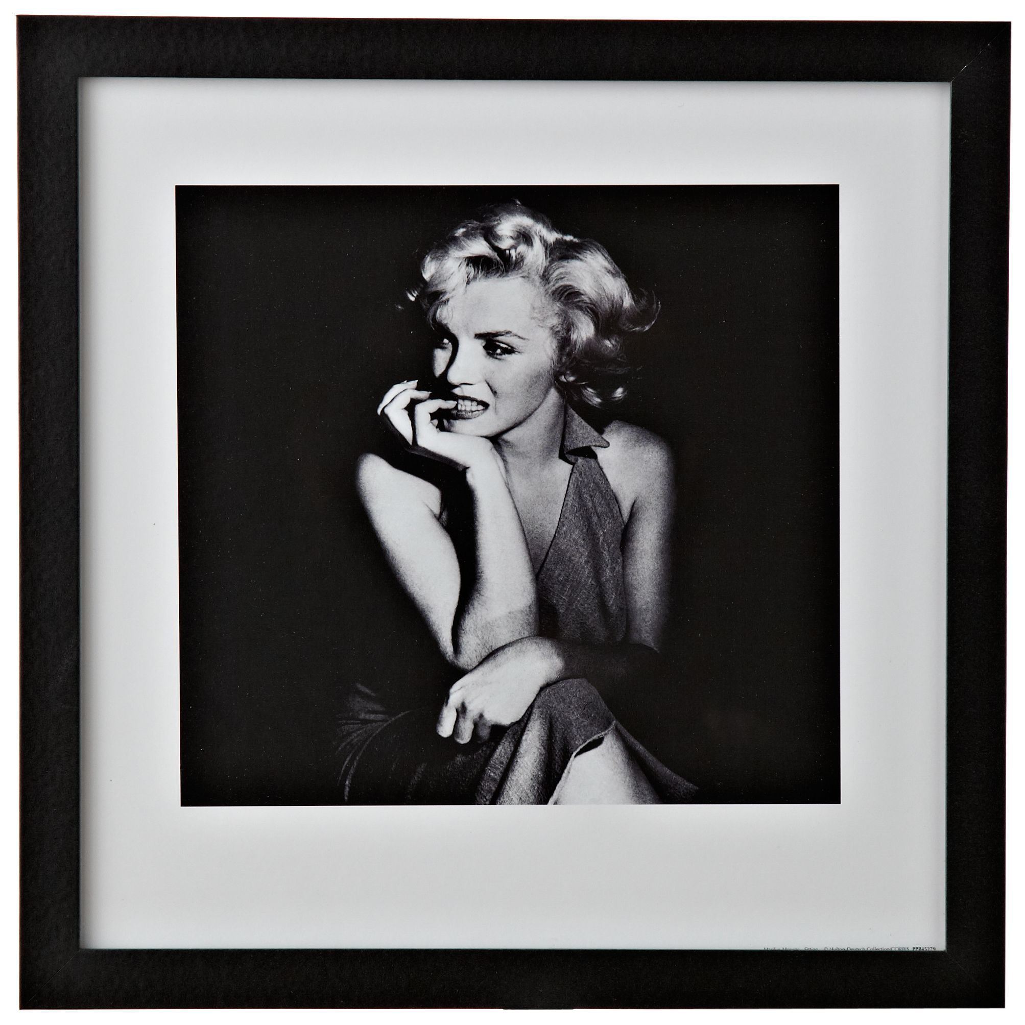 Marilyn Monroe Black & White Wall Art (W)340mm (H)340mm Price Comparisons | Compare The Build