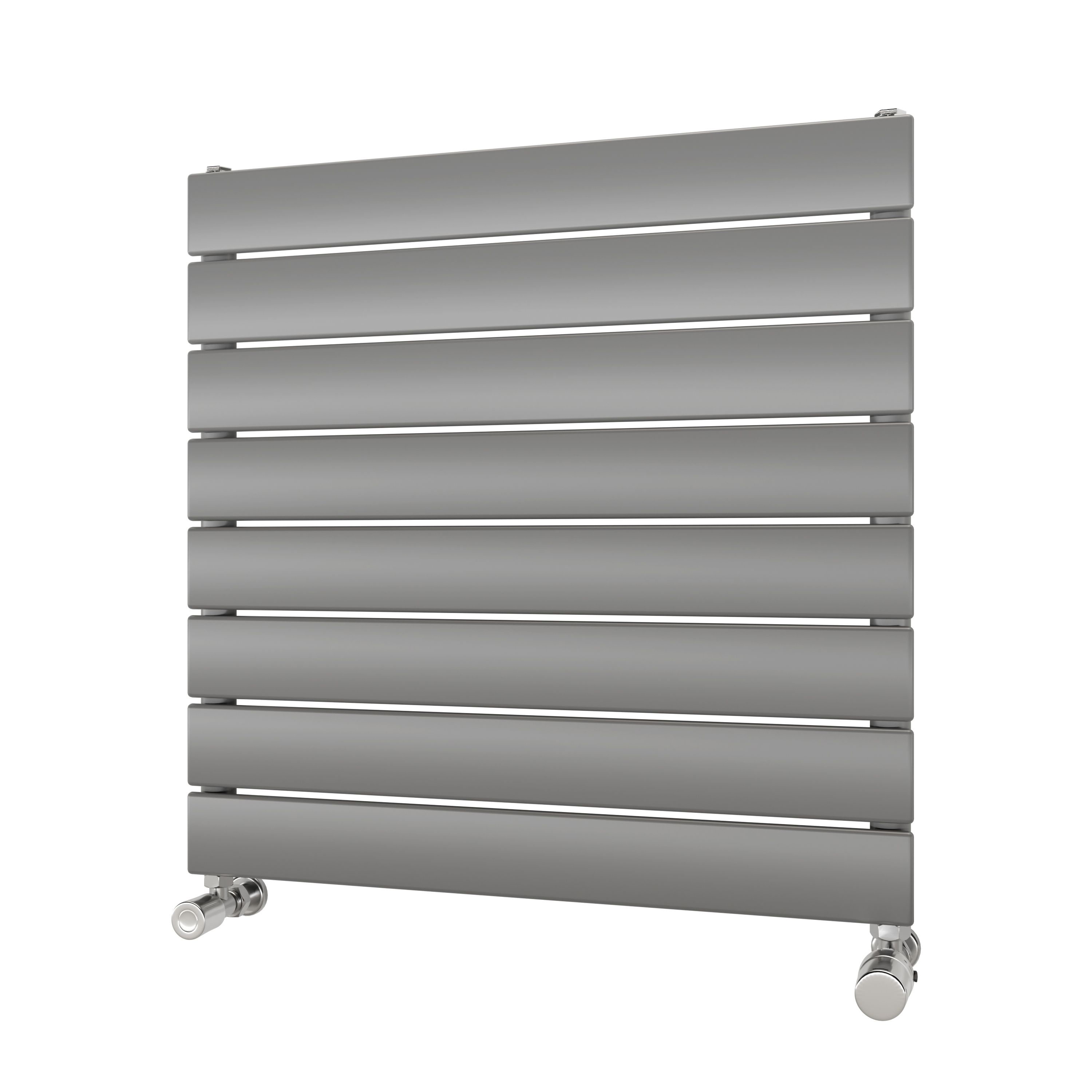 Ximax Vertirad Satin Silver Effect Horizontal Designer Panel Radiator, (W)600mm X (H)595mm Price Comparisons | Compare The Build