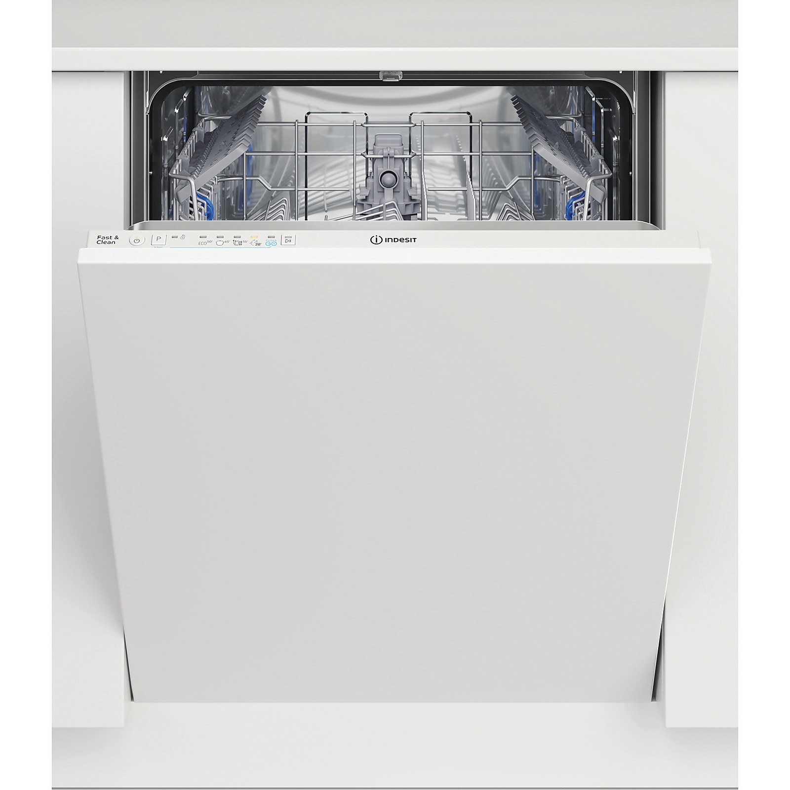 Indesit D2IHL326UK Fully Integrated Full Size Dishwasher - White Control Panel Price Comparisons | Compare The Build