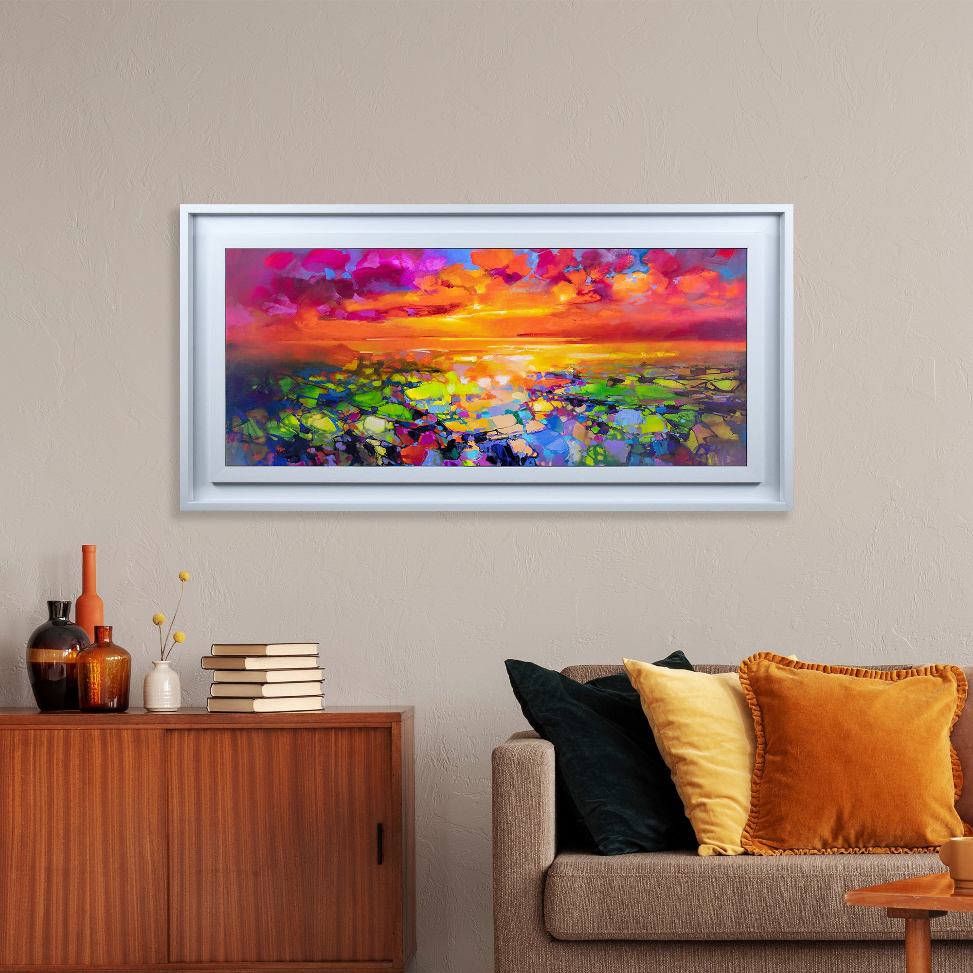 The Art Group Colour Frequency Framed Print Orange/Green Price Comparisons | Compare The Build