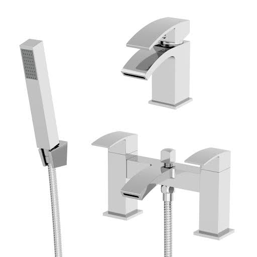 Architeckt Osmo Basin Mixer Tap and Bath Shower Mixer Tap Set Price Comparisons | Compare The Build