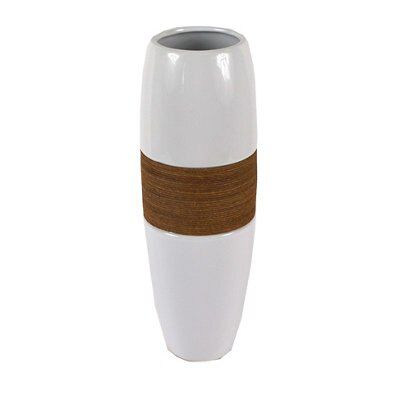 Medium Hessian Wrapped Vase , White Price Comparisons | Compare The Build