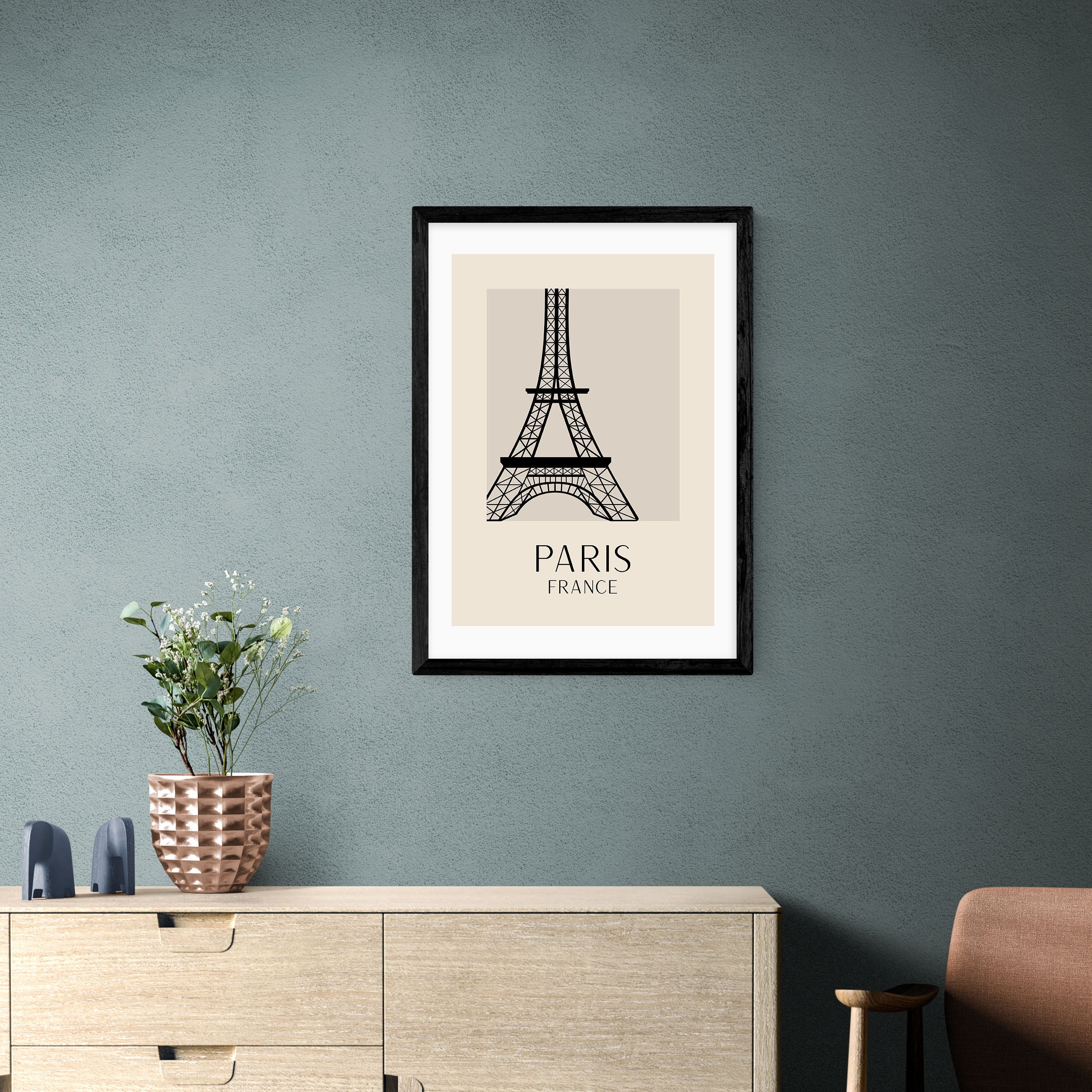 East End Prints Paris Print Natural | Compare The Build