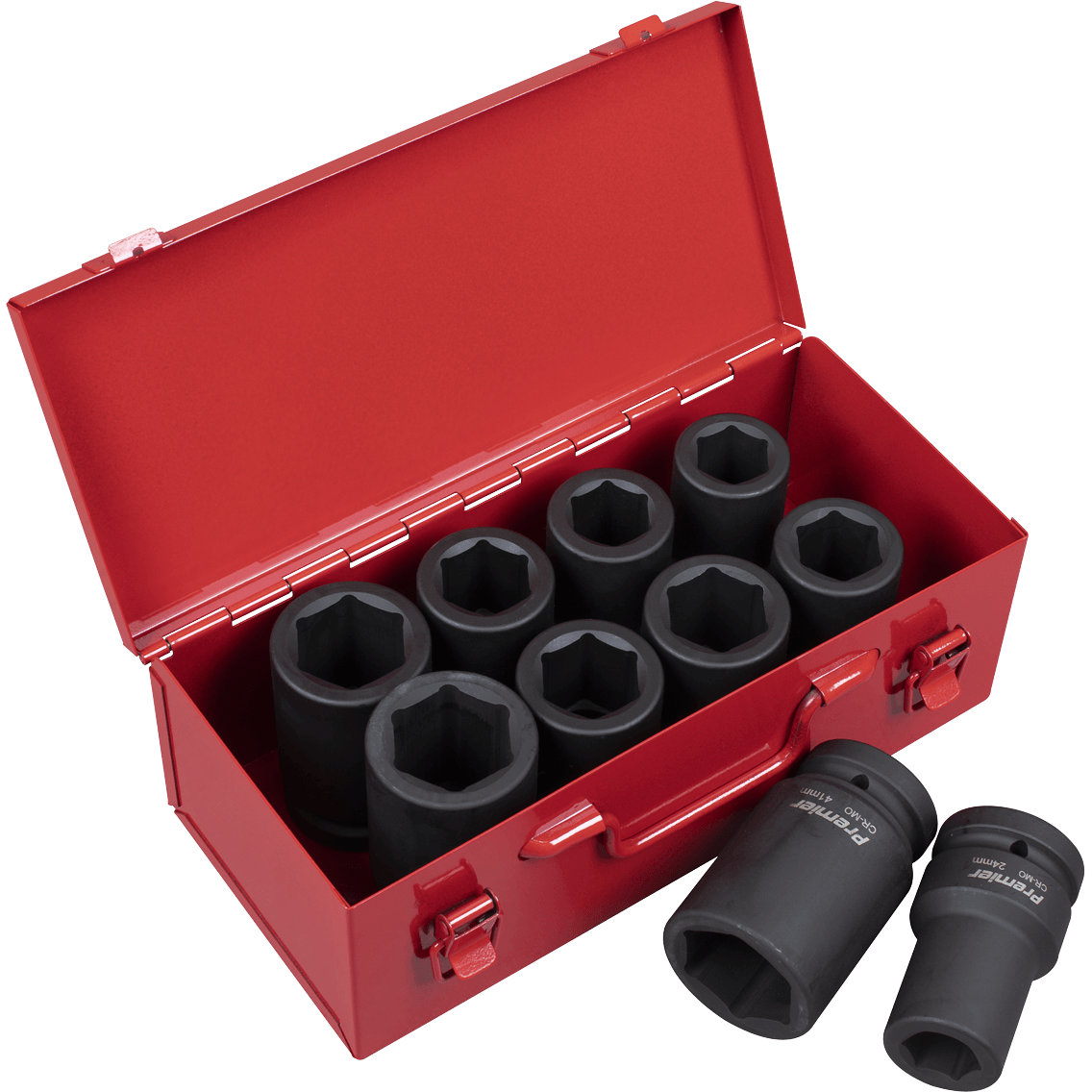 Sealey 10 Piece 1" Drive Deep Hexagon Impact Socket Set Metric and Imperial 1" Price Comparisons | Compare The Build