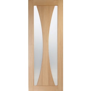 XL Joinery Verona Fully Glazed Oak Patterned Internal Door - 1981 x 838mm Price Comparisons | Compare The Build