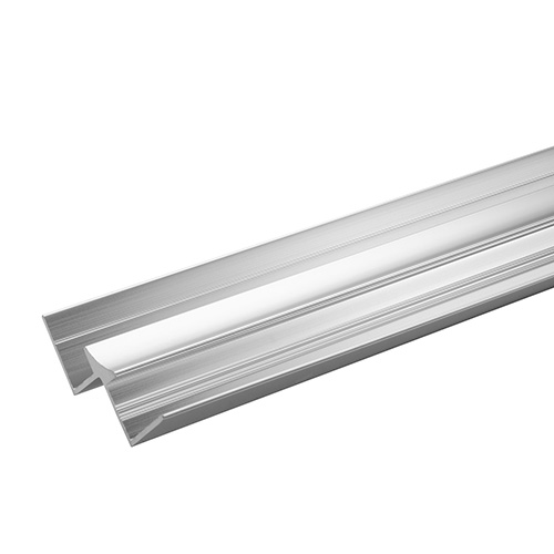 Laminate Shower Wall Angle Internal - 2450mm Bright Silver | Compare The Build