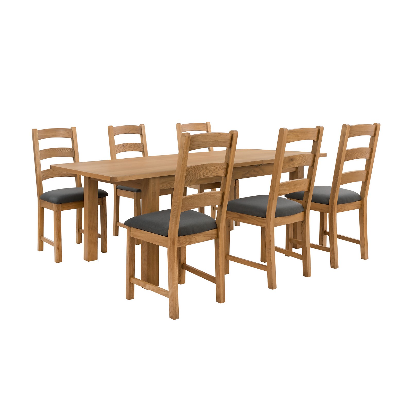 Norbury Extending Dining Table and 6 Chairs - Oak Price Comparisons | Compare The Build