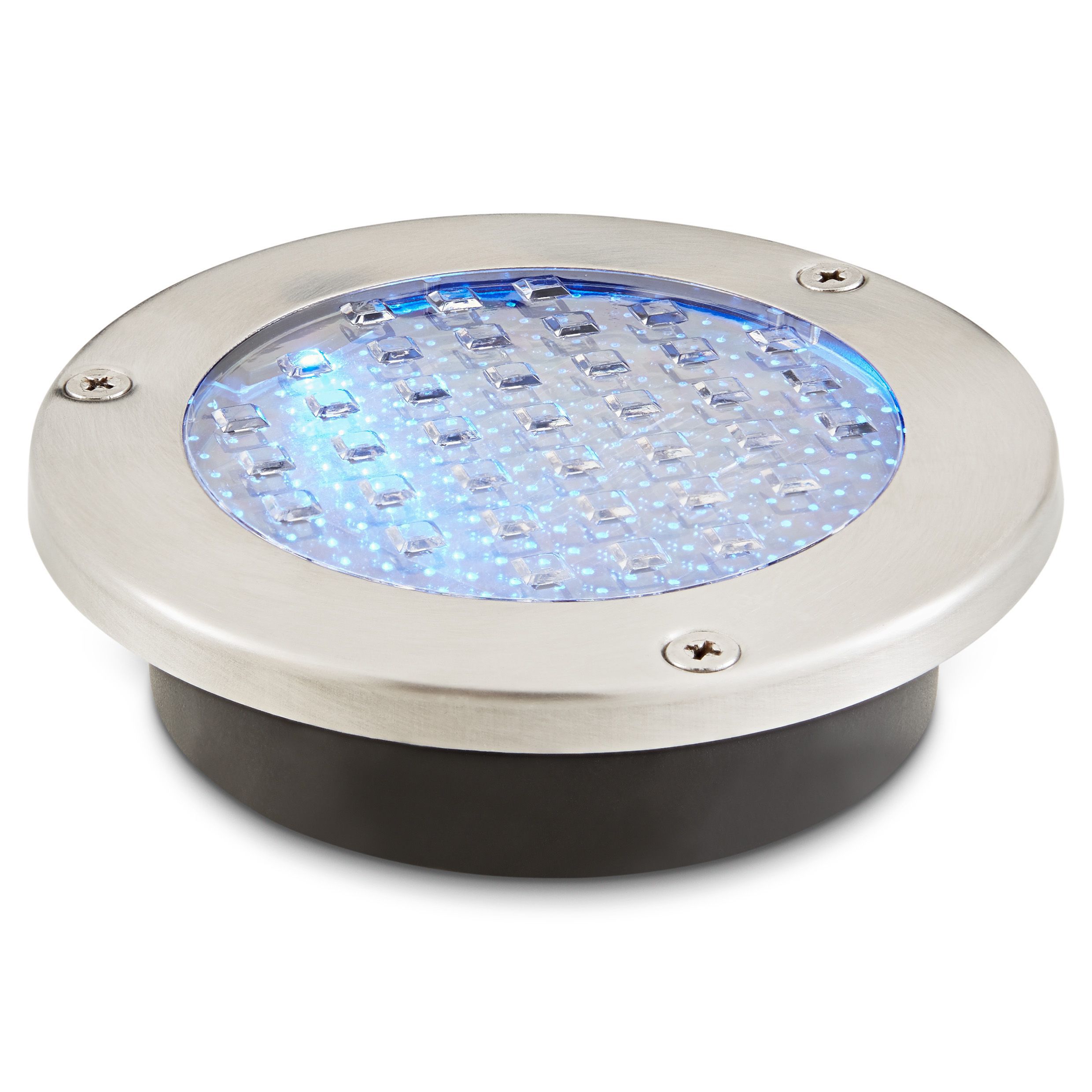Blooma Glend Silver Effect Solar-Powered Blue Led Decking Light, Pack Of 2 Price Comparisons | Compare The Build