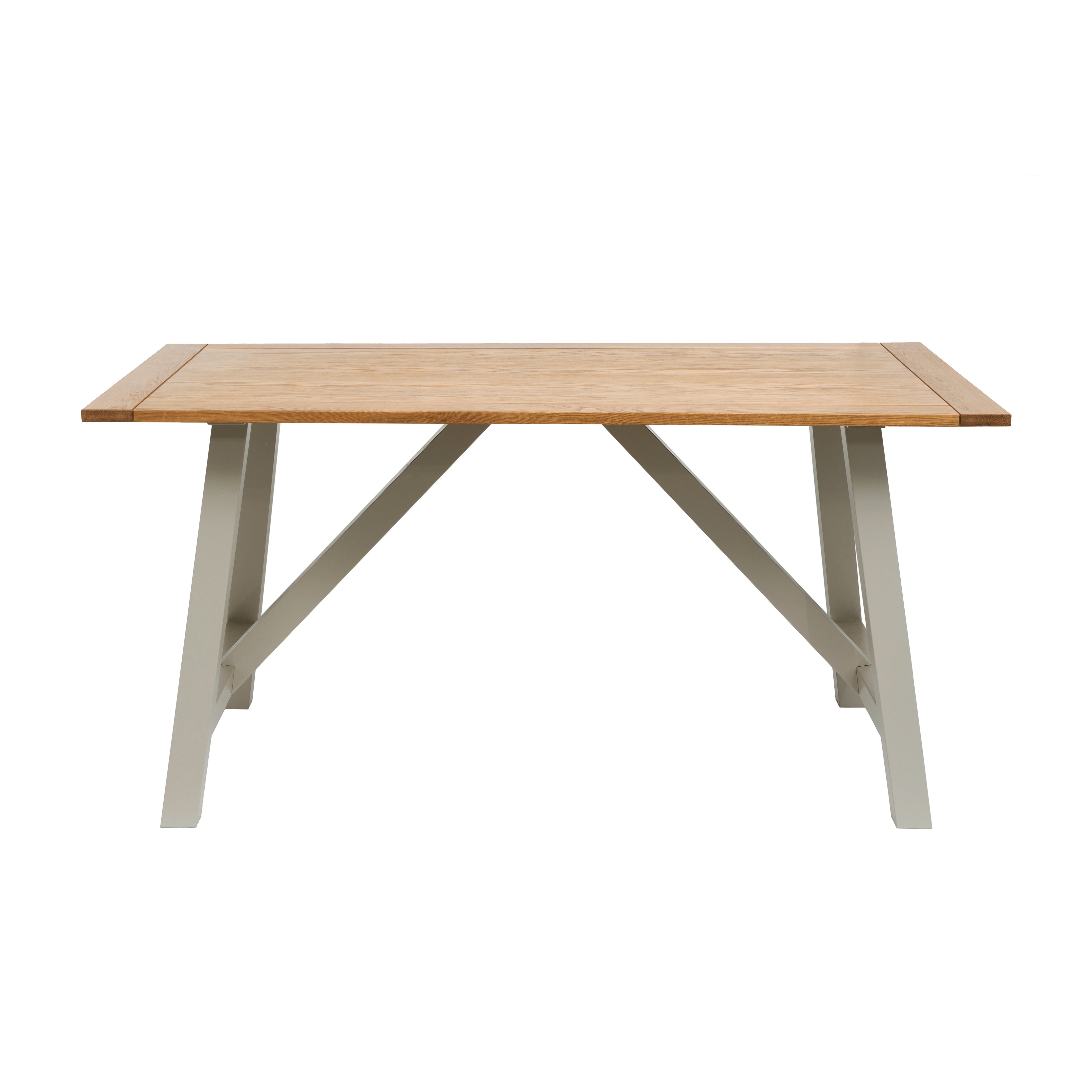 Clifford Trestle Dining Table Grey Price Comparisons | Compare The Build