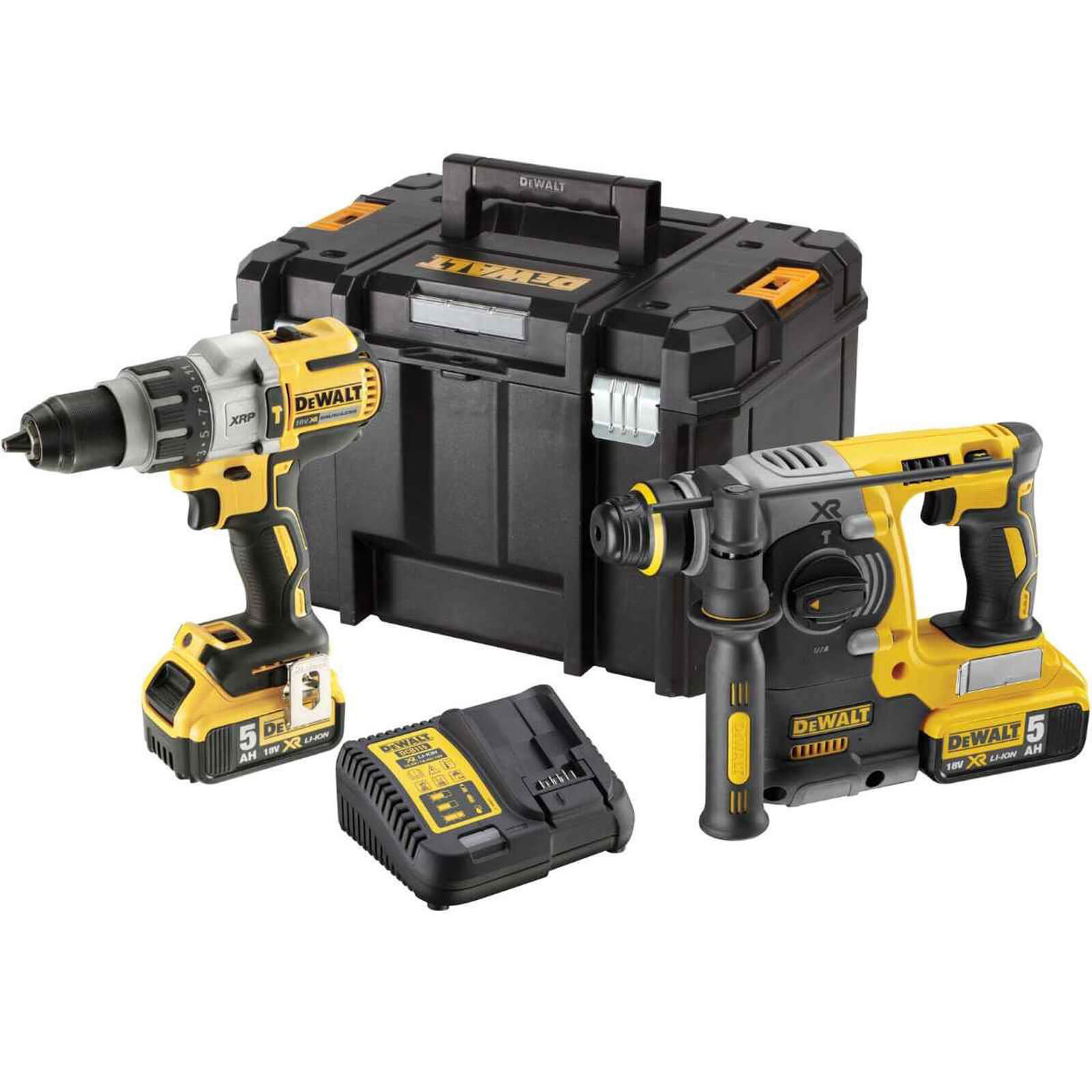 Dewalt Li-Ion Cordless Combi Drill & Sds+ Drill Dck229P2T-Gb Price Comparisons | Compare The Build