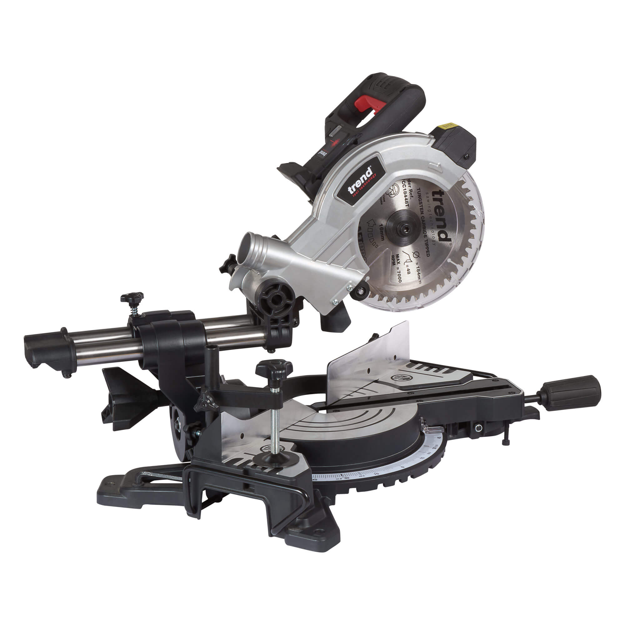 Trend T18S/MS184 18v Cordless Single Bevel Mitre Saw 184mm No Batteries No Charger No Case Price Comparisons | Compare The Build