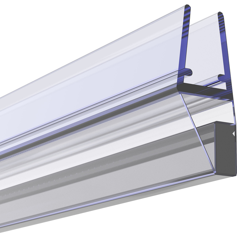 Aqualux 6mm Shower Door Seal For Pivot Doors & Hinged Doors in Clear Plastic | Compare The Build