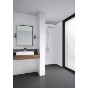 Mermaid Acrylic Heather Gloss Single Shower Panel 2440 x 900 x 4mm Price Comparisons | Compare The Build