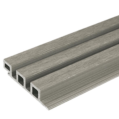 Composite Slatted Cladding - 120mm x 2.5mtr Silver Birch Price Comparisons | Compare The Build
