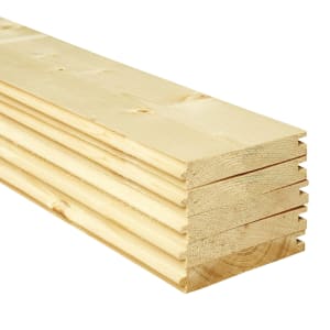 Wickes PTG Timber Floorboards - 18mm x 119mm x 2400mm - Pack of 5 Price Comparisons | Compare The Build